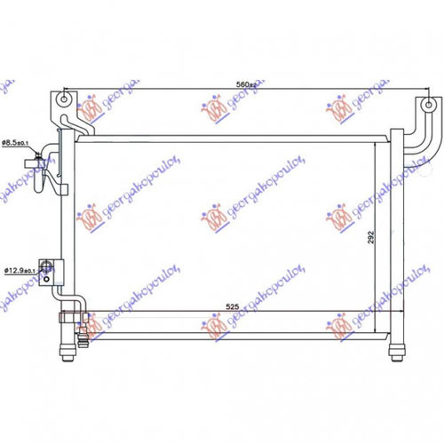 Radiator Ac/ Diesel (52 7x33 9x17) - Mazda P/U 2/4usi 1999 , 3636303
