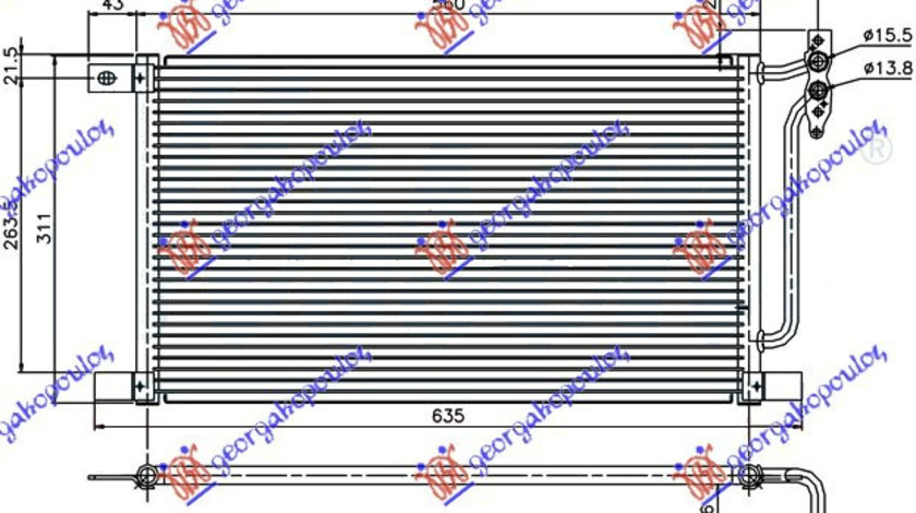 Radiator Ac/ Diesel (52x31 4x16) - Bmw Series 3 (E46) Sdn 1999 , 64538377648