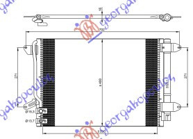 Radiator Ac/ -Diesel (53 5x36 8x16) - Vw Jetta 2010 , 5c0820411e