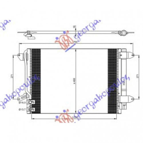 Radiator Ac/ -Diesel (53 5x36 8x16) - Vw New Beetle 2016 , 5c0820411e