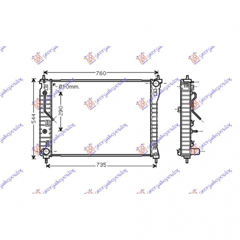 Radiator Ac/ -Diesel (57x35) - Opel Adam 2012 , 55700406