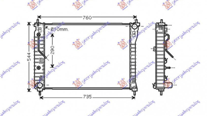 Radiator Ac/ -Diesel (57x35) - Opel Adam 2012 , 55700406