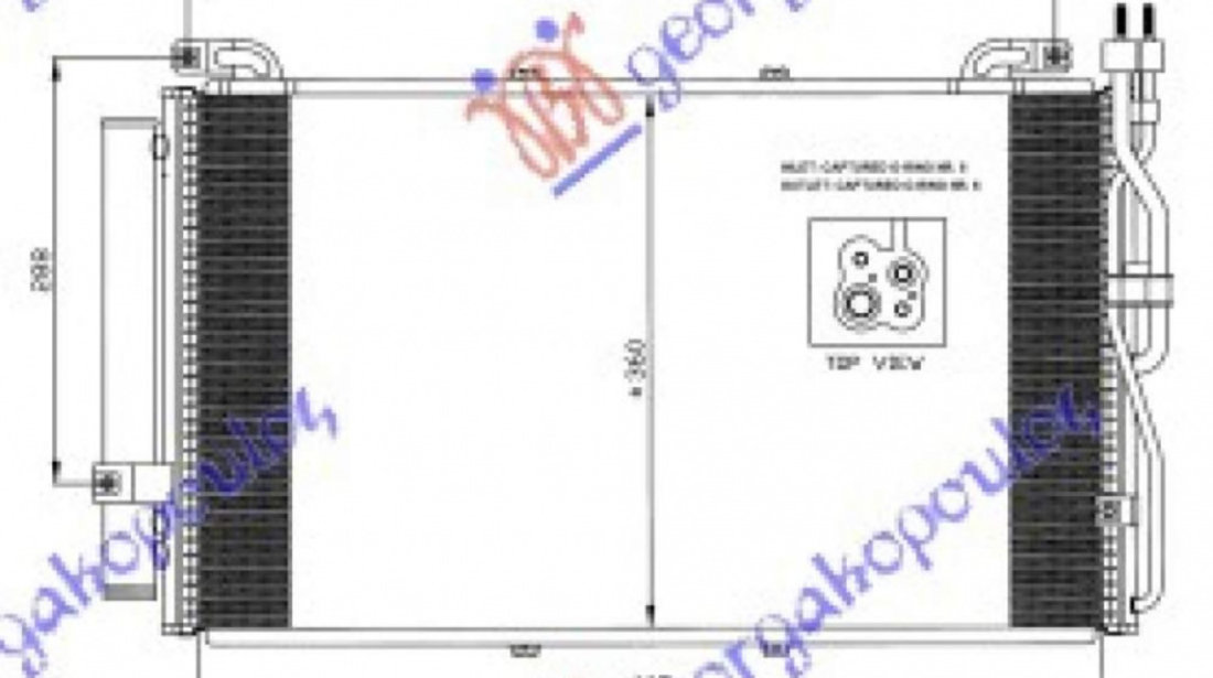 Radiator Ac/ -Diesel (60 5x35) - Hyundai Lantra J2 1998 , 97606-29000