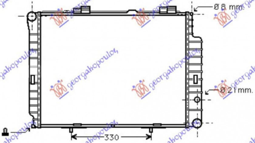 Radiator Ac/ Diesel (60x41x12) (Bus) - Mercedes Sprinter 2 2010 , 8308670