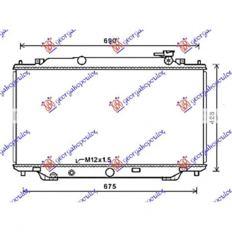Radiator Ac/ -Diesel (67 8x38 8) - Mazda Cx5 2017 , Kf0361480b