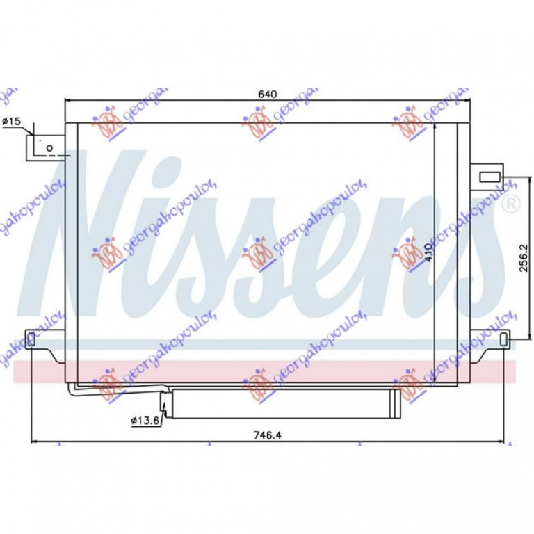 Radiator Ac/ Diesel (670x440x16) - Mercedes Sprinter 2 2010 , 9065000054