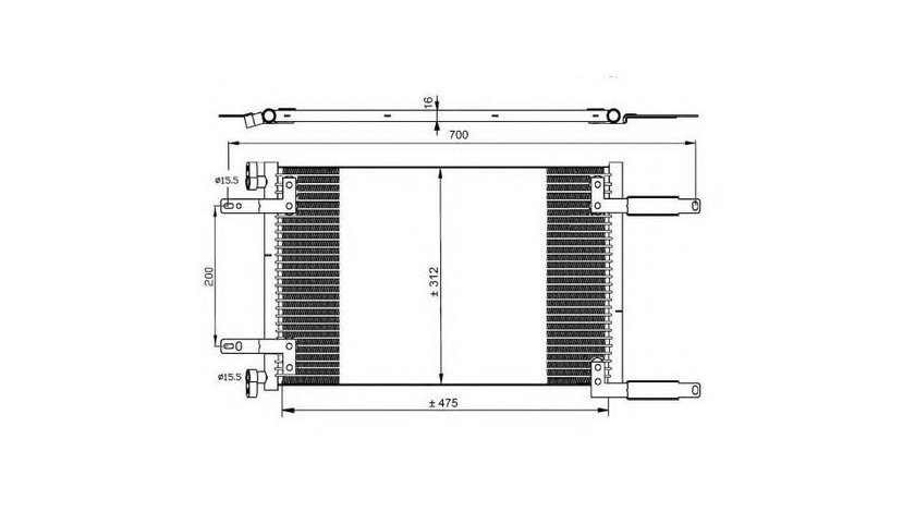 Radiator ac Fiat DOBLO (223, 119) 2001-2016 #2 08042050