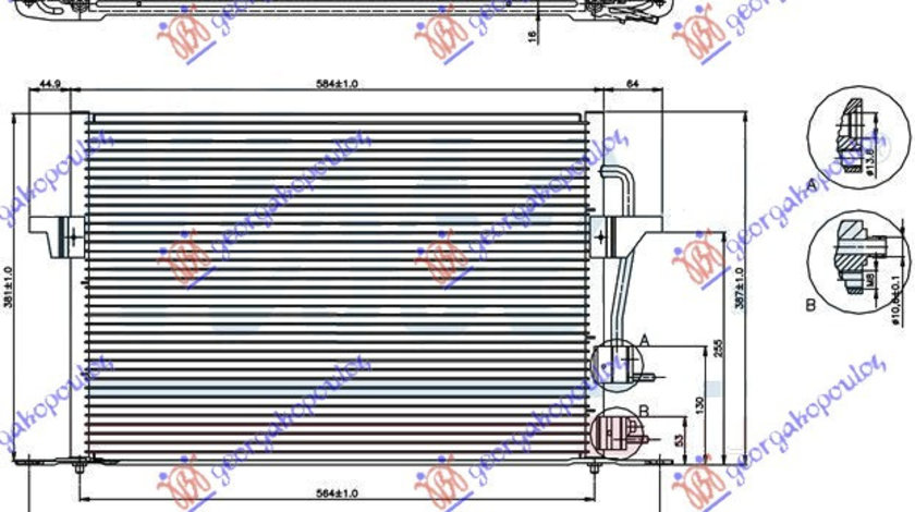 Radiator Ac/ - Ford Mondeo 1996 , 1055189