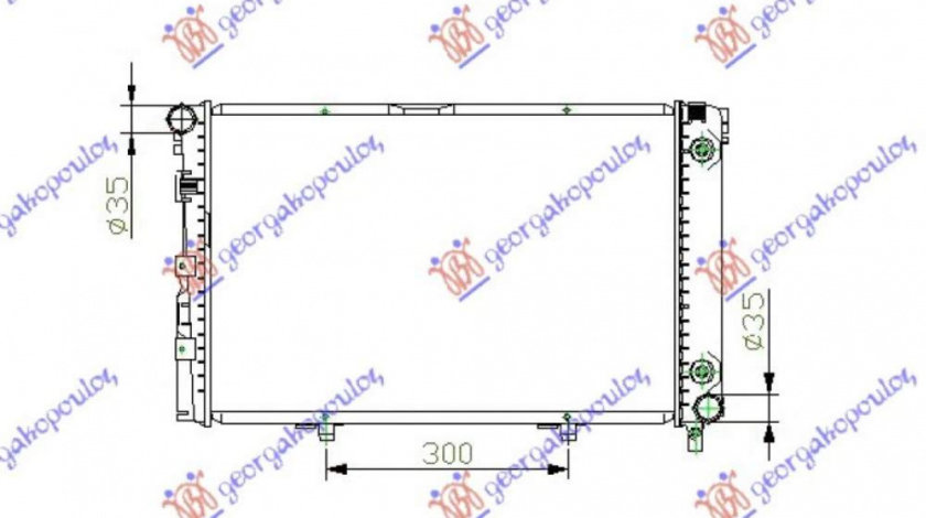 Radiator Ac/ - Mercedes Clc (W203) Coupe 2001 , 2035002154