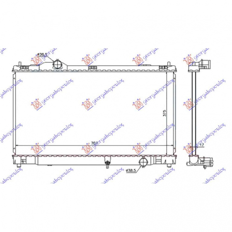 Radiator Ac/ Model Benzina (620x350x16) - Lexus Is I 1999 , 8705053020