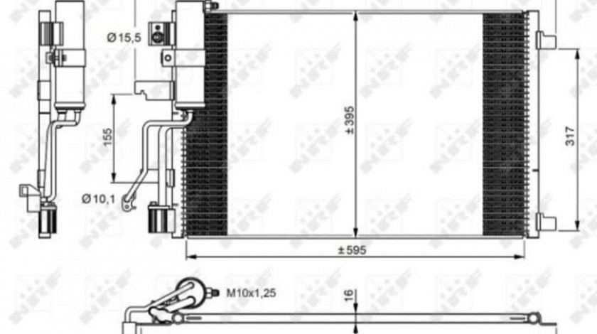 Radiator ac Nissan Qashqai (2007->)[J10,NJ10,JJ10E] #3 072035N