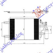 Radiator Ac/ (Opc)-1 3-1 7 Cdti (50x36x18) - Opel Meriva 2003 , 1850094
