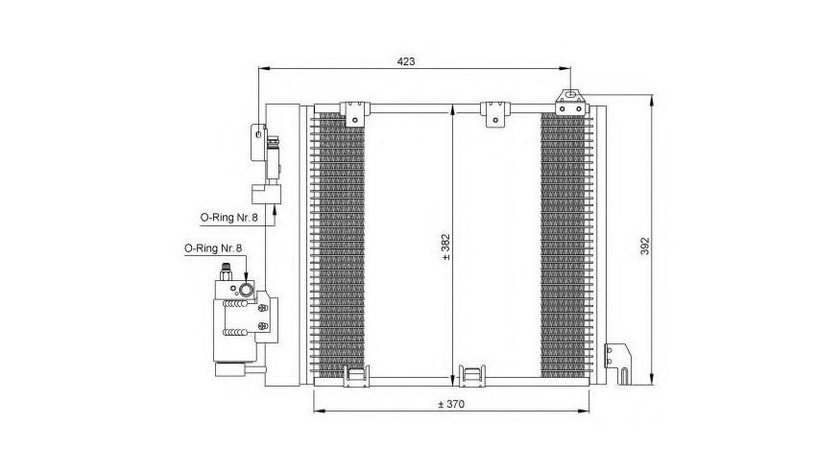 Radiator ac Opel ASTRA G limuzina (F69_) 1998-2009 #2 08072011