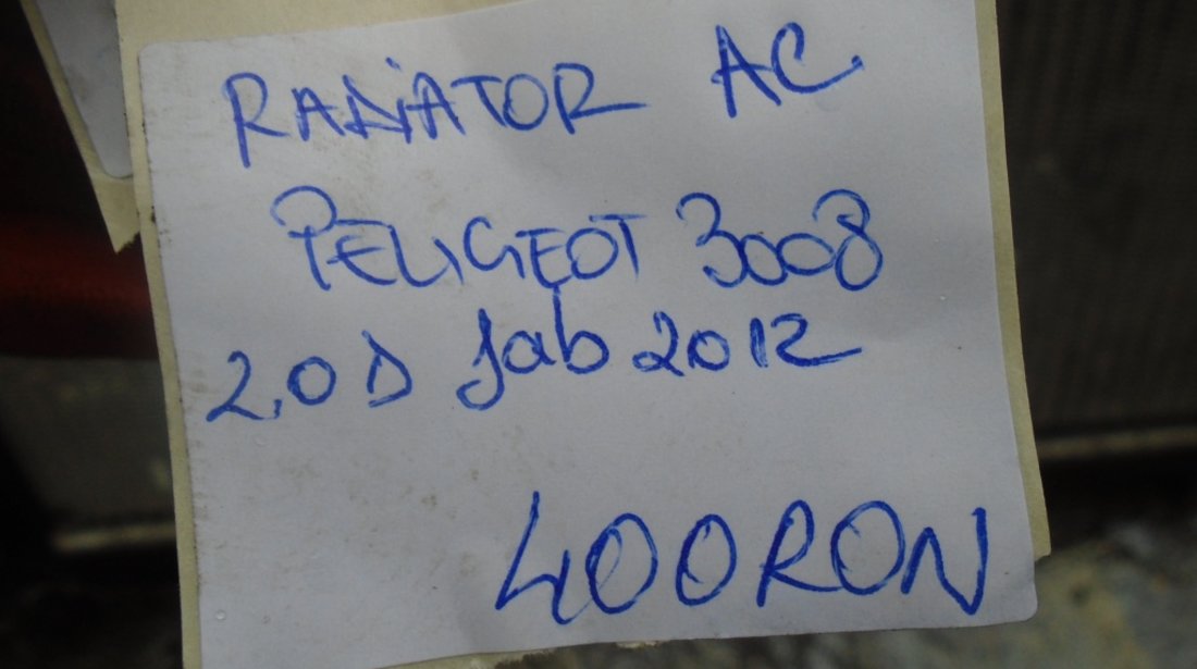 Radiator ac peugeot 3008 2.0d fab 2012
