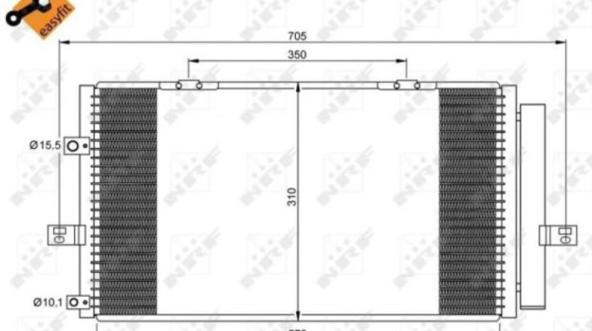 Radiator ac Rover 75 (RJ) 1999-2005 #2 35659