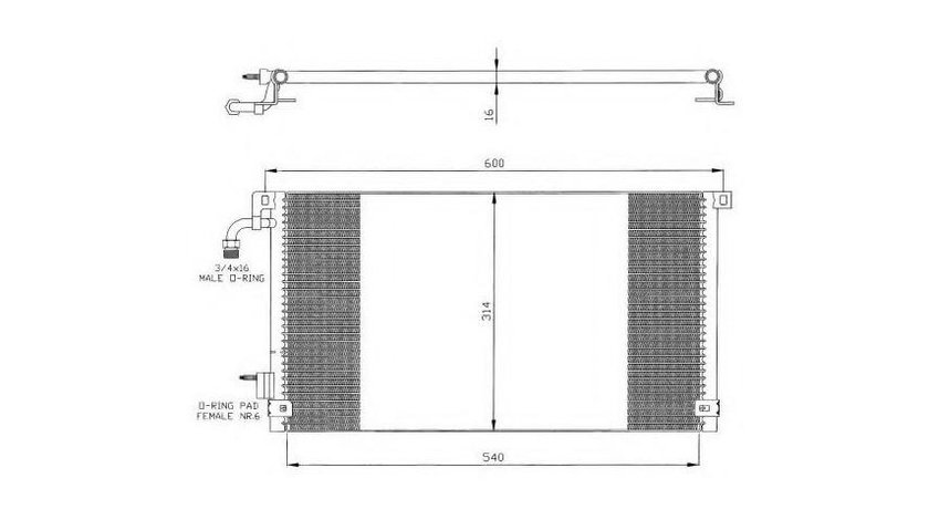 Radiator aer conditionat Citroen SAXO (S0, S1) 1996-2004 #2 062003N