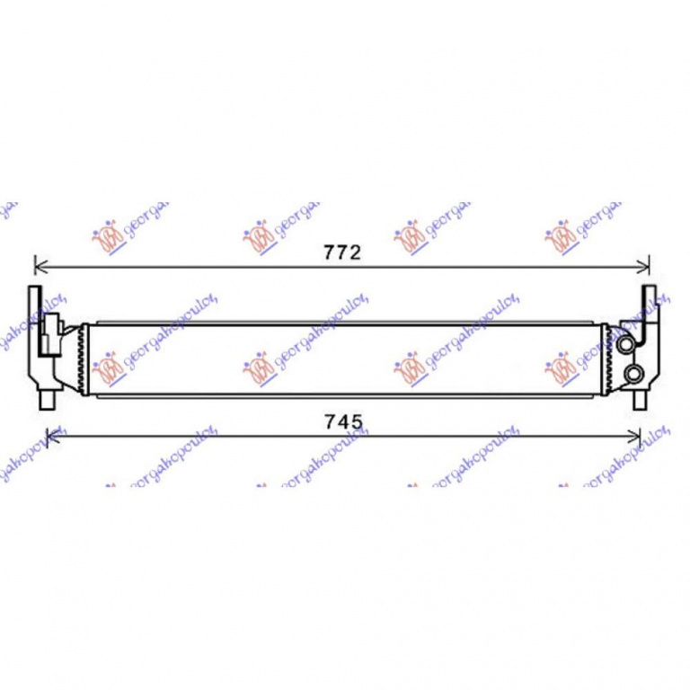 Radiator Apa 1 2tsi (646x86x56) - Skoda Fabia 2007 , 6r0145805h
