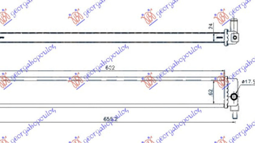 Radiator Apa 1 8 (600x62x24) - Toyota Prius 2009 , G901047030