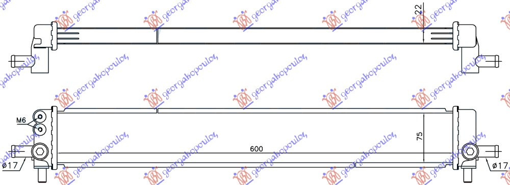 Radiator Apa 1 8 Hybrid (600x75x22) - Lexus Ct 200h 2010 , G901076010
