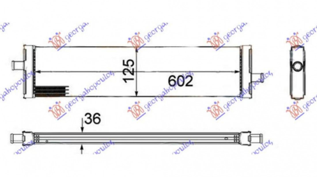 Radiator Apa 2 0 Tfsi Hybrid Benzina (500x120x26) - Audi A6 2010 , 7p0121212a