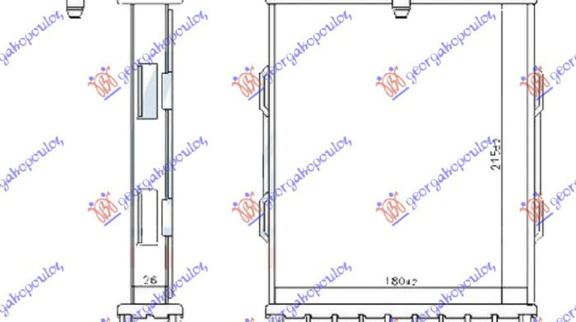 Radiator Apa 2 0 Tfsi - S3 Benzina (215x180x26) - Audi A3 3 Usi /Sportback 2012 , 5q0121251ha