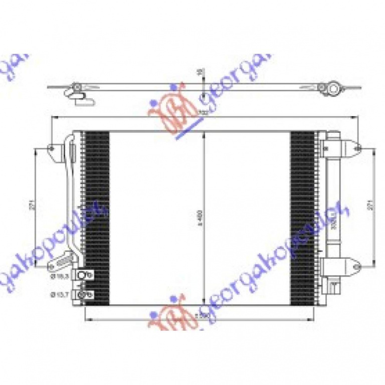 Radiator Apa 2 0 Tsi Benzina (215x190x26) - Vw Jetta 2014 , 5q0121253h