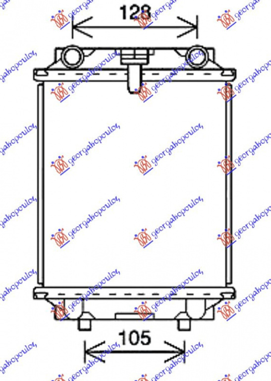 Radiator Apa 2 0 Tsi Benzina (215x190x26) - Vw Jetta 2010 , 5q0121253h