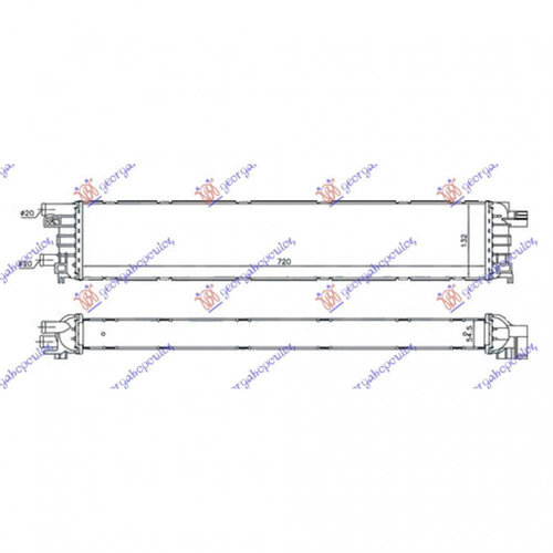 Radiator Apa 3 0-4 0-6 3 Tfsi Manual/Auto (235x188x26) - Audi A82009 2010 , 8k0121212b