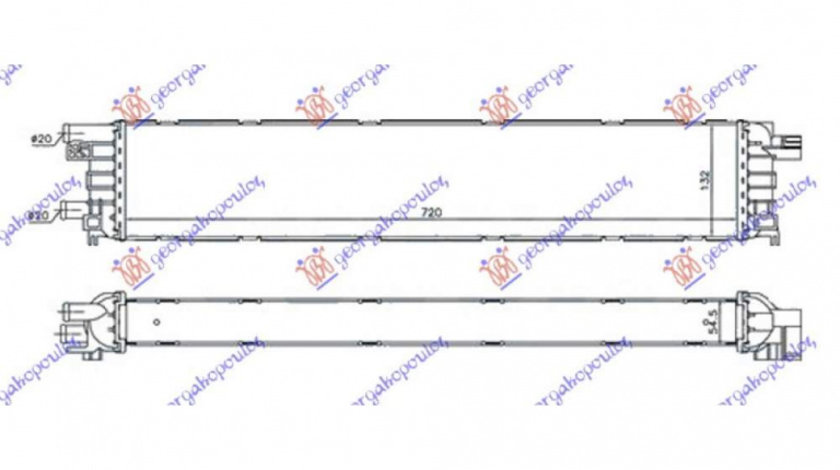 Radiator Apa 3 0/4 0 Tfsi/S6 Benzina 2 0 Tdi Diesel (720x132x55) - Audi A6 2010 , 4g0145804