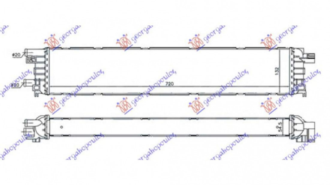 Radiator Apa 3 0 Tfsi/S4 Benzina 2 0 Tdi Diesel (720x132x55) - Audi A4 2011 , 4g0145804