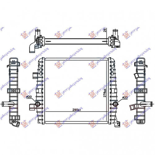 Radiator Apa 3 0 Tsi Hybrid Auto (29x27 8x2 6) - Porsche Cayenne 2012 , 7p0121212k