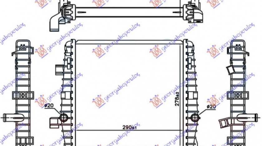 Radiator Apa 3 0 Tsi Hybrid Auto (29x27 8x2 6) - Porsche Cayenne 2012 , 7p0121212k