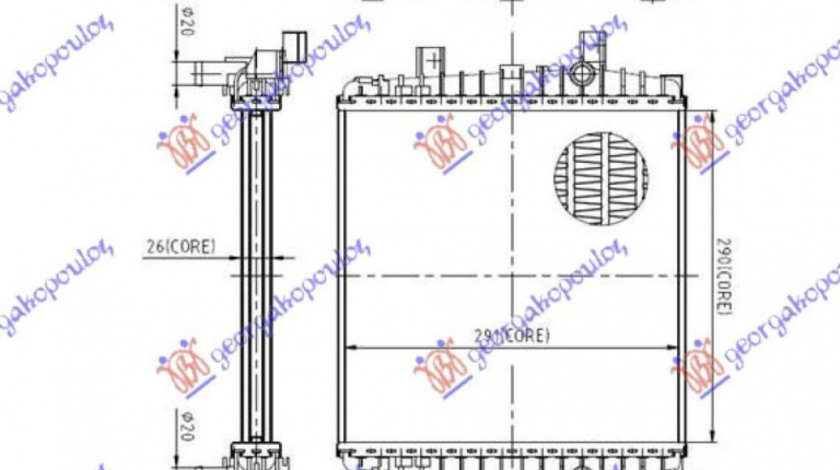 Radiator Apa 3 0 Tsi Hybrid Auto (29x27 8x2 6) - Porsche Cayenne 2010 , 7p0121212k