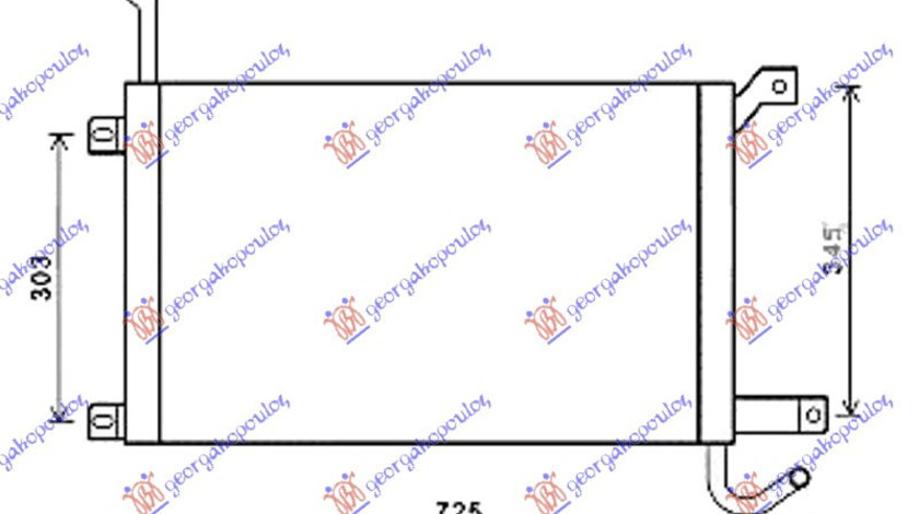 Radiator Apa 4 2 Supercharged Benzina (550x365x32) - Range Rover Sport 2005 , Lr009007