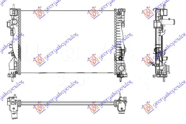 Radiator Apa - Alfa Romeo Giulietta 2010 , 50514474