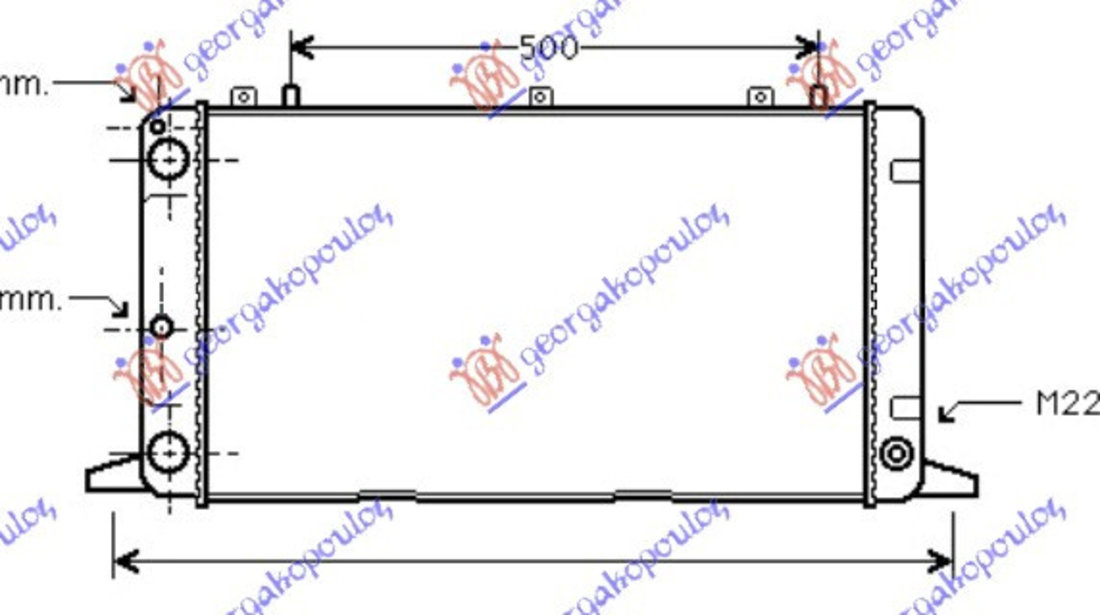 Radiator Apa - Audi 80 1986 , 893121251h