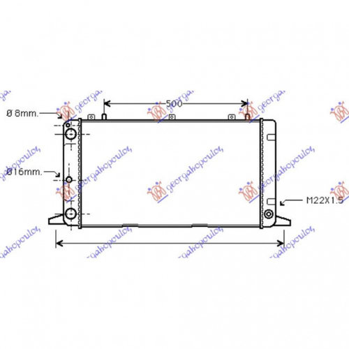 Radiator Apa - Audi 80 1991 , 893121251