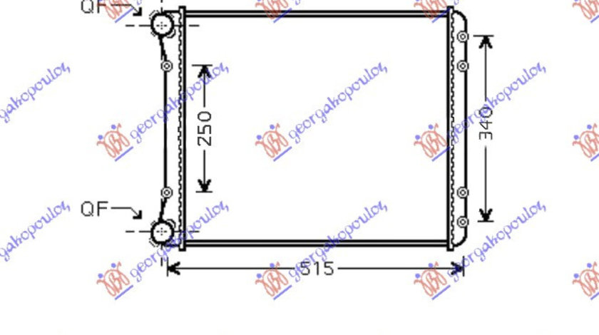 Radiator Apa - Audi A2 2000 , 8z0121251d