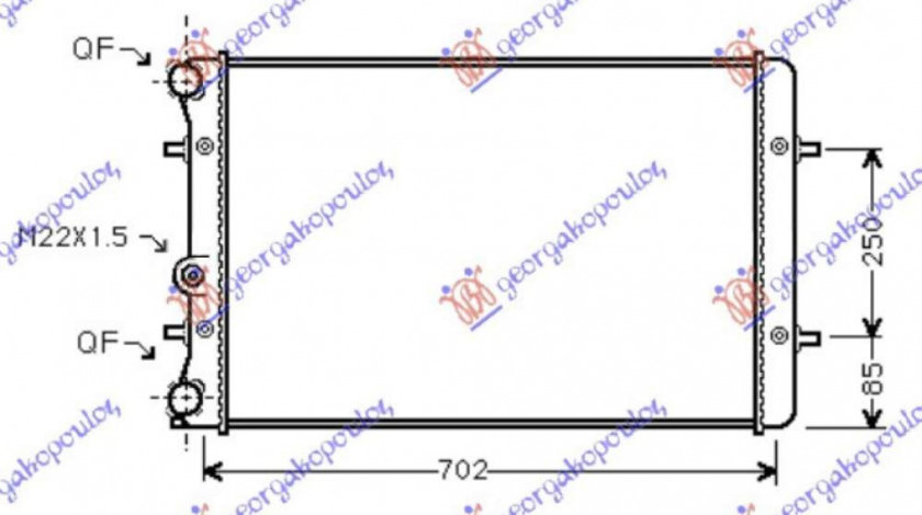 Radiator Apa - Audi A3 1996 , 1j0121253ad