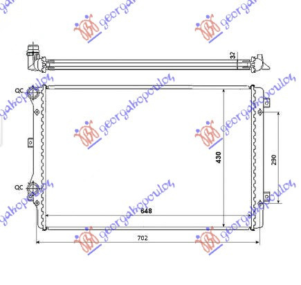 Radiator Apa - Audi A3 2003 , 1k0121251l