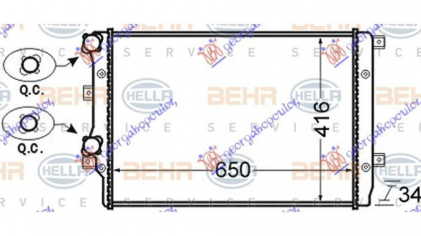 Radiator Apa - Audi A3 2003 , 1k0121253aa