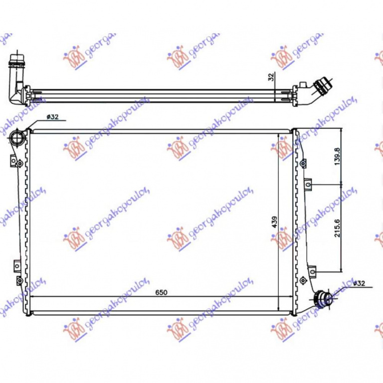 Radiator Apa - Audi A3 2008 , 1k0121251dp