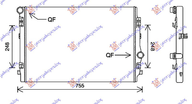 Radiator Apa - Audi A3 3 Usi /Sportback 2012 , 5q0121251en