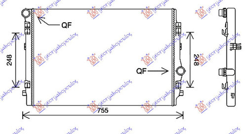 Radiator Apa - Audi A3 3 Usi /Sportback 2012 , 5q0121251en