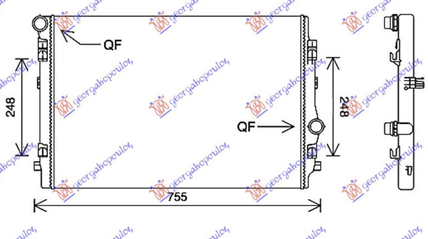 Radiator Apa - Audi A3 3 Usi /Sportback 2012 , 5q0121251en