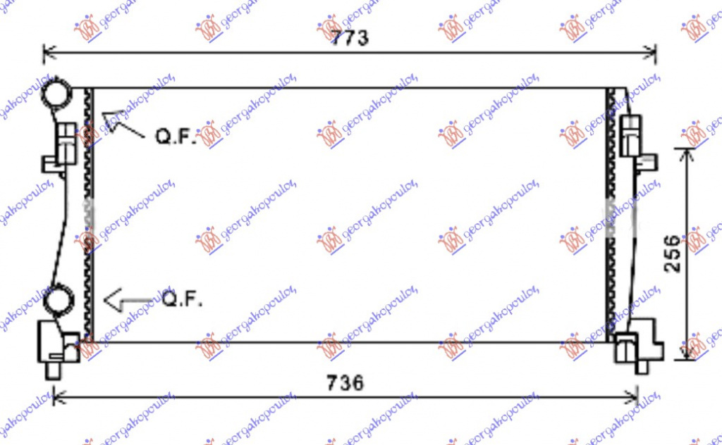 Radiator Apa - Audi A3 3 Usi /Sportback 2012 , 5q0121251eb