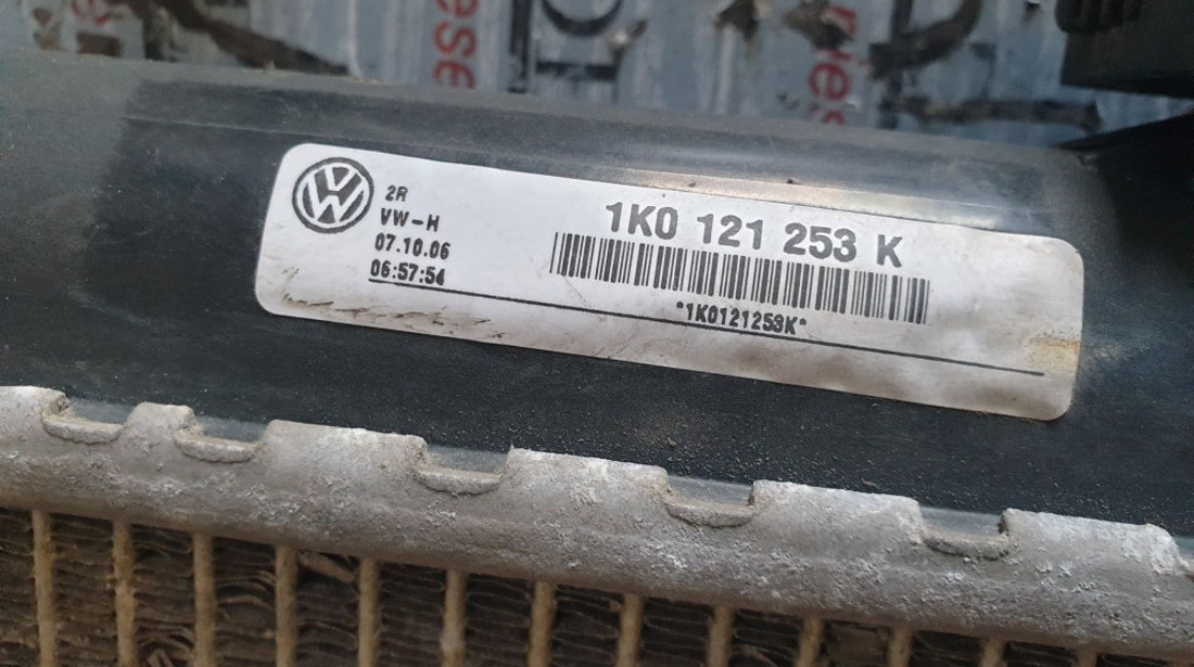 Radiator apa Audi A3 8P 1.9 TDI 105cp cod piesa : 1K0121253K