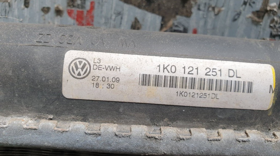 Radiator apa Audi A3 8P 2.0 FSI 150cp cod piesa : 1K0121251DL