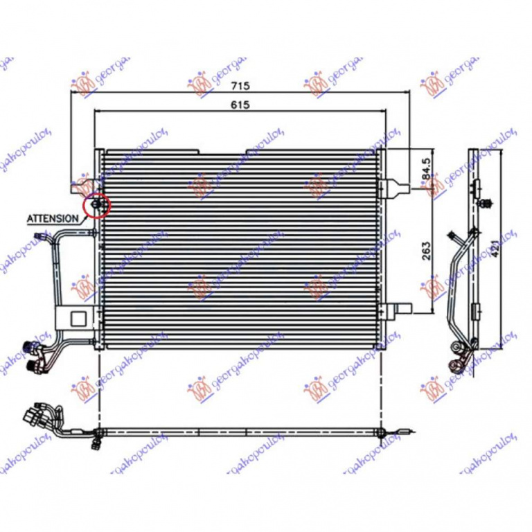 Radiator Apa - Audi A4 1994 , 8d0121251k