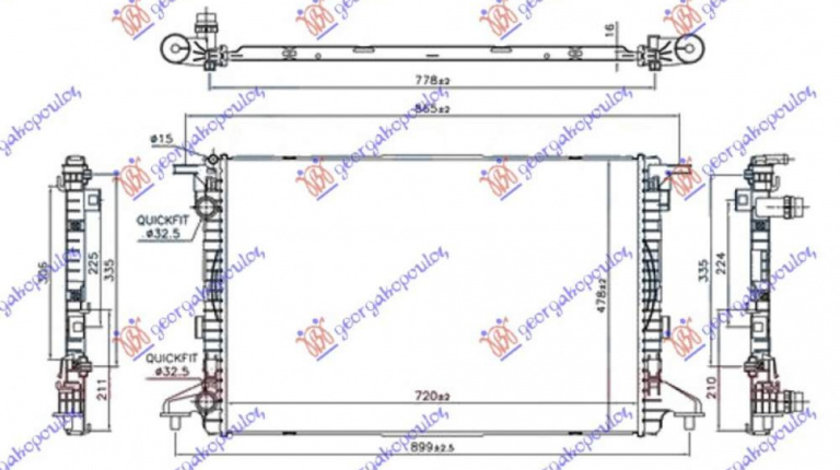 Radiator Apa - Audi A4 2012 , 8w0121251j